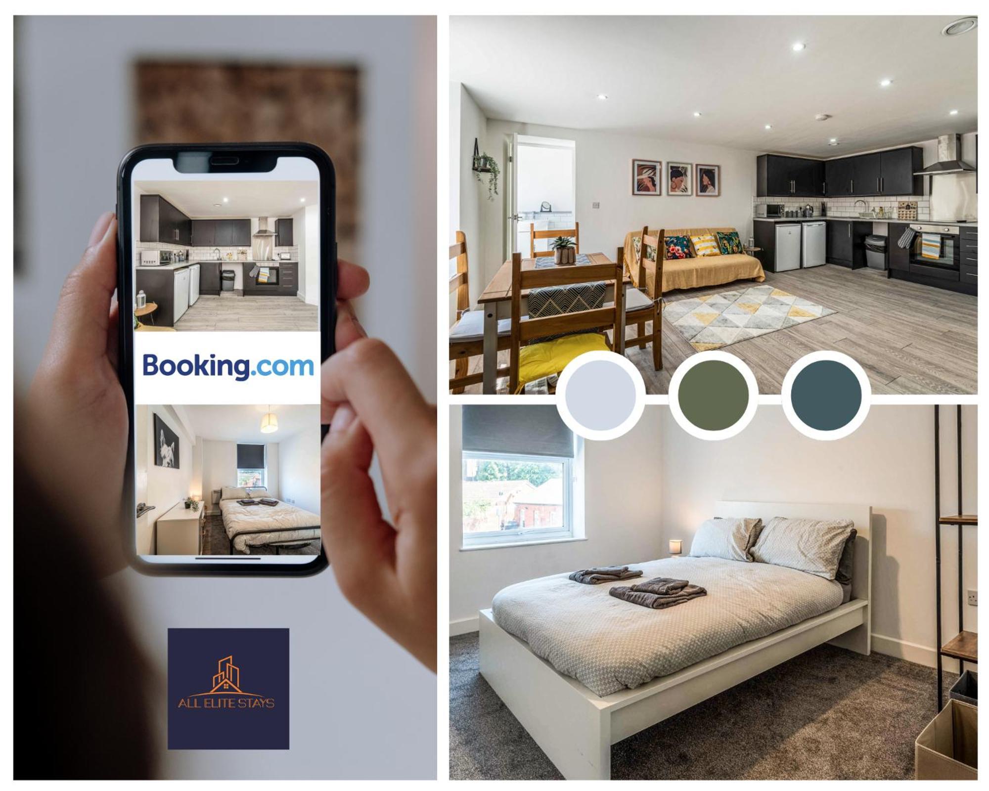 Swan House 9 - 2 Bed - Sleeps 6 - Free Parking - - Close To Centre - By Elite *